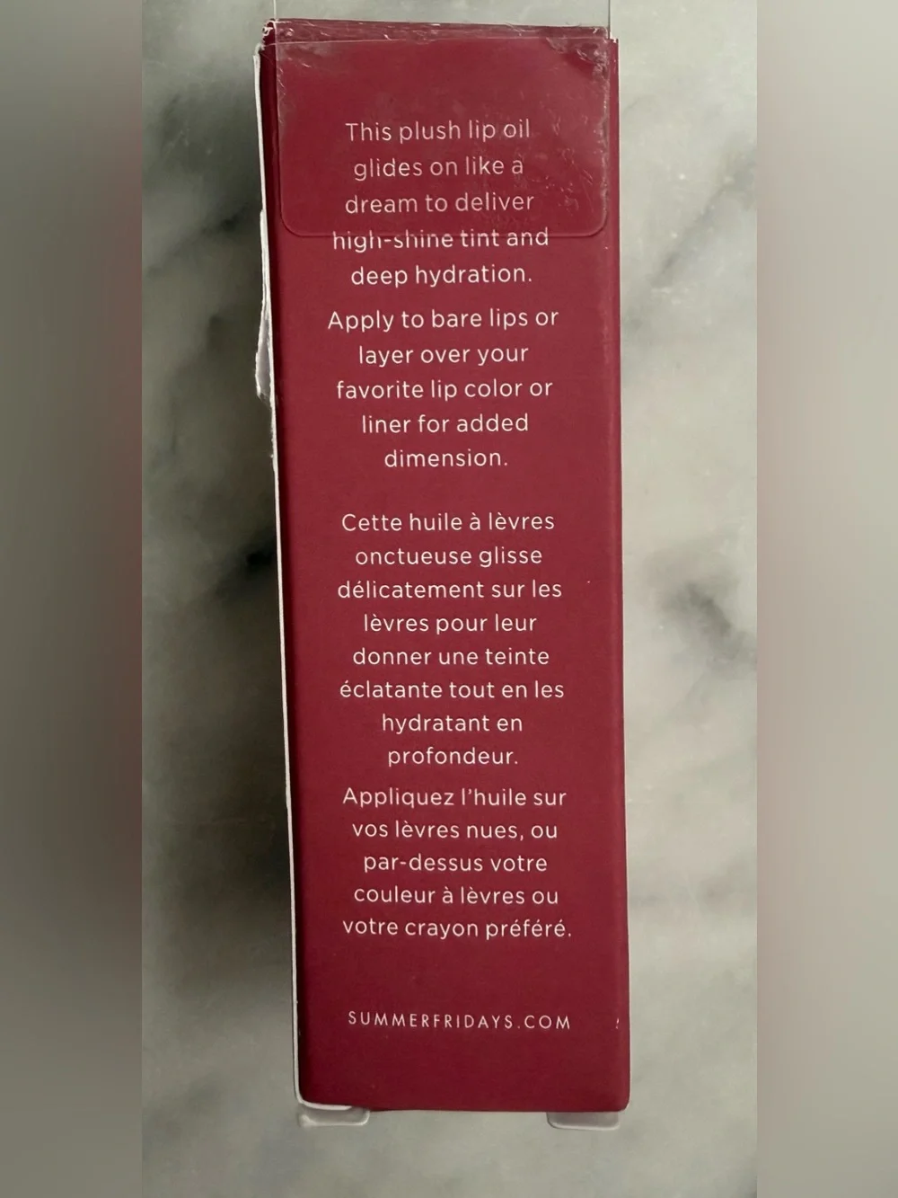 Summer Fridays Dream Lip Oil for Moisturizing Sheer Coverage SOFT MAUVE NIB